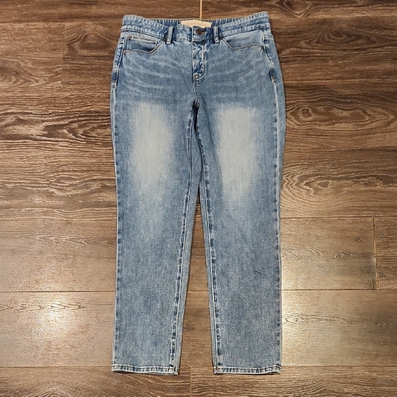 ❤️ NWOT! SOFT SURROUNDINGS PULL ON HIGH RISE SLIM LEG JEANS, MEDIUM (10 - 12) - Picture 2 of 7